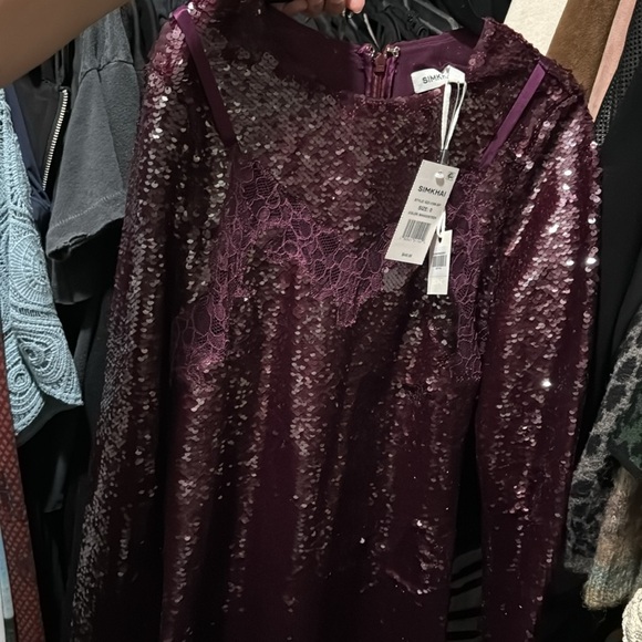 Mako Mini Dress in Mangosteen - Picture 5 of 5